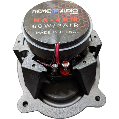 Nemesis Audio NA-46M 4x6" 60W 2-Way Coaxial Speakers 4-Ohm (Pair)