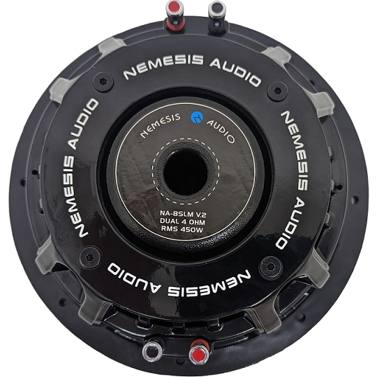 Nemesis Audio NA-8SLM v.2 8" 450W RMS Shallow Mount Subwoofer DVC 4-Ohm