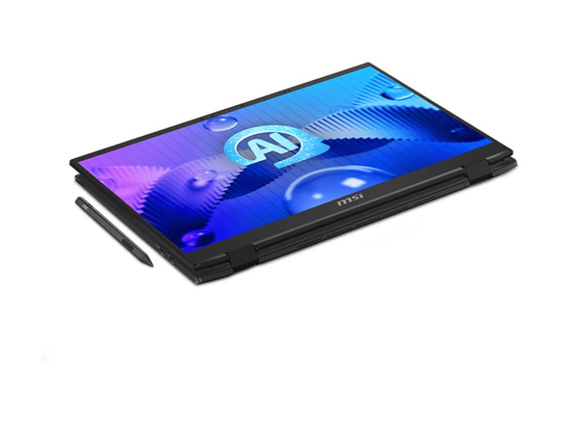 MSI Summit E16 AI Studio 2024 Convertible Notebook, Intel Core Ultra 7 155H, 32GB RAM, 1TB SSD, RTX 4050 6GB, 16" QHD+ 165Hz Touch, Windows 11 Pro, Black - SUM16STU14036 (3 Year Warranty)