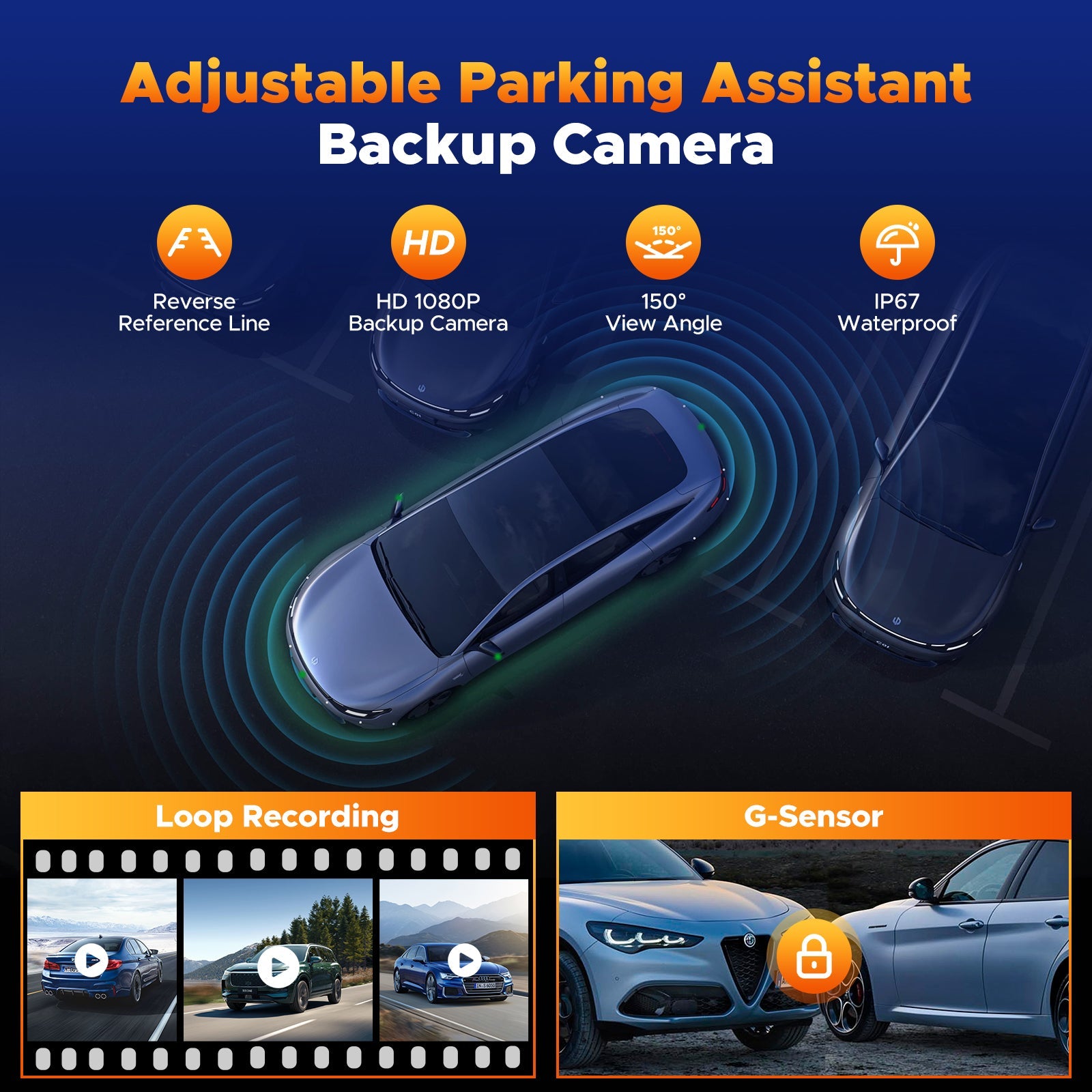 RC14 9.26'' Car Stereo Wireles Apple Carplay & Android Auto with 4K Dash Cam & 1080P Backup Camera