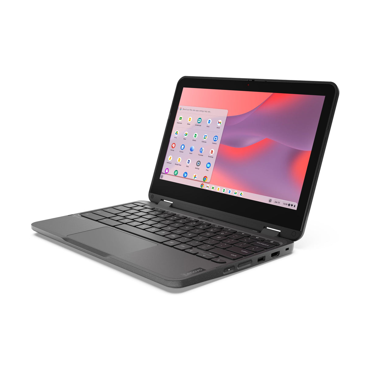 Lenovo 500e Chromebook Gen 4s N150 Laptop 11.6" Touchscreen HD 4 GB LPDDR5-SDRAM 64 GB eMMC Wi-Fi 6E (802.11ax) ChromeOS Gray