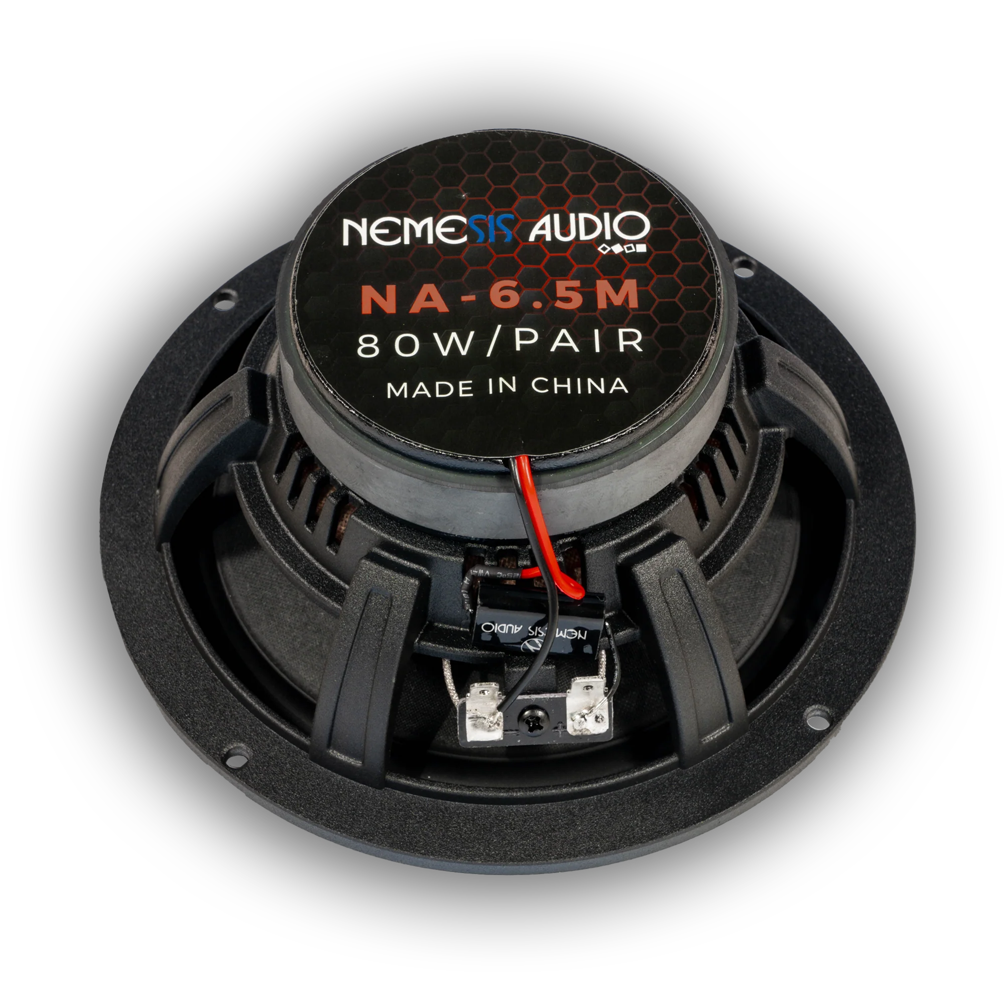 Nemesis Audio NA-6.5M 6.5" 80W RMS 2-Way Coaxial Speakers 4-Ohm (Pair)