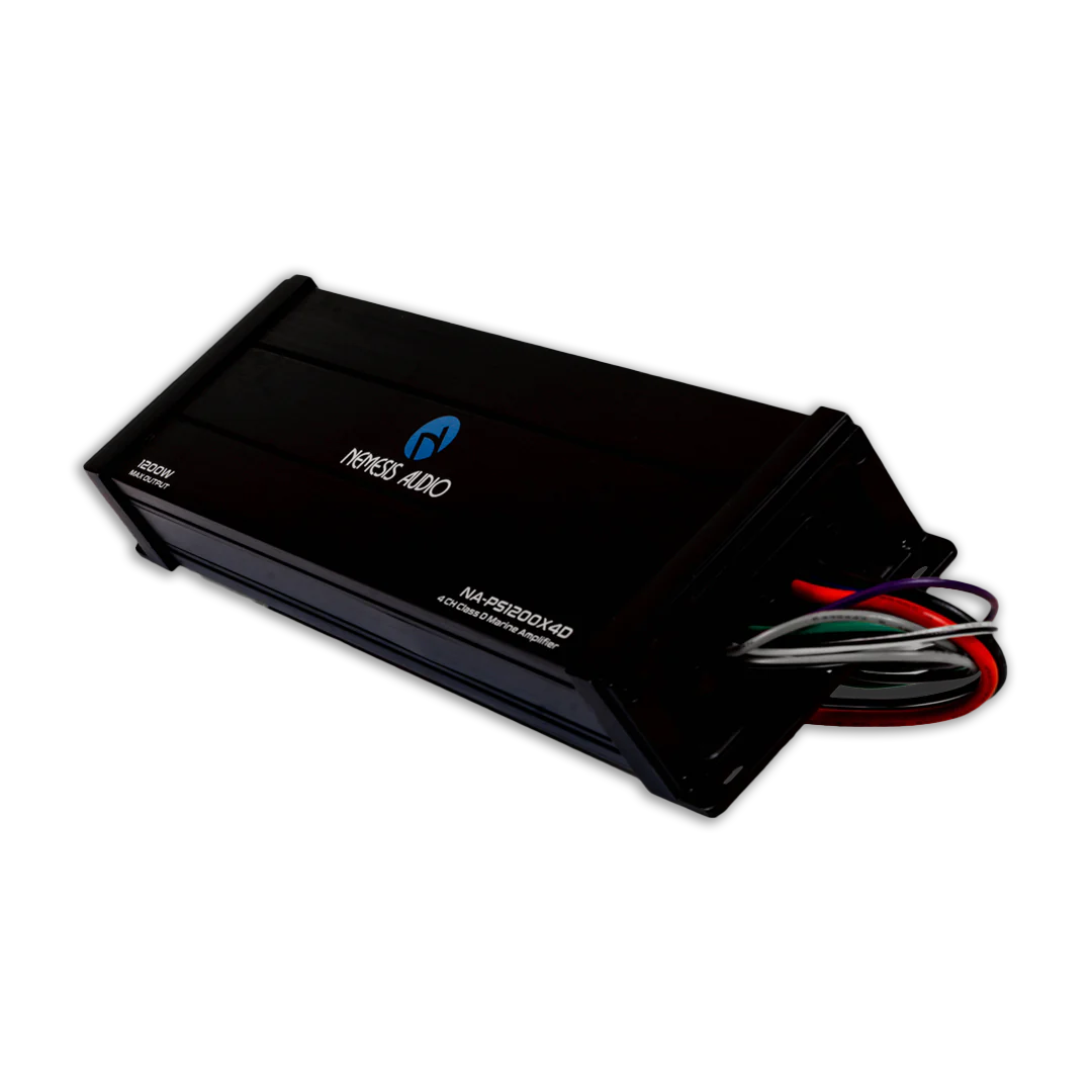 Nemesis Audio NA-PS1200X4D 600W Class D 4-Channel Marine Powersports Amplifier