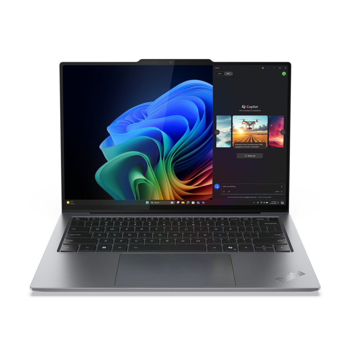 Lenovo ThinkPad X9-14 Gen 1 Aura Edition Copilot+ PC Intel Core Ultra 7 258V Laptop 14" WUXGA 32 GB LPDDR5x-SDRAM 1 TB SSD Wi-Fi 7 (802.11be) Windows 11 Pro English Gray