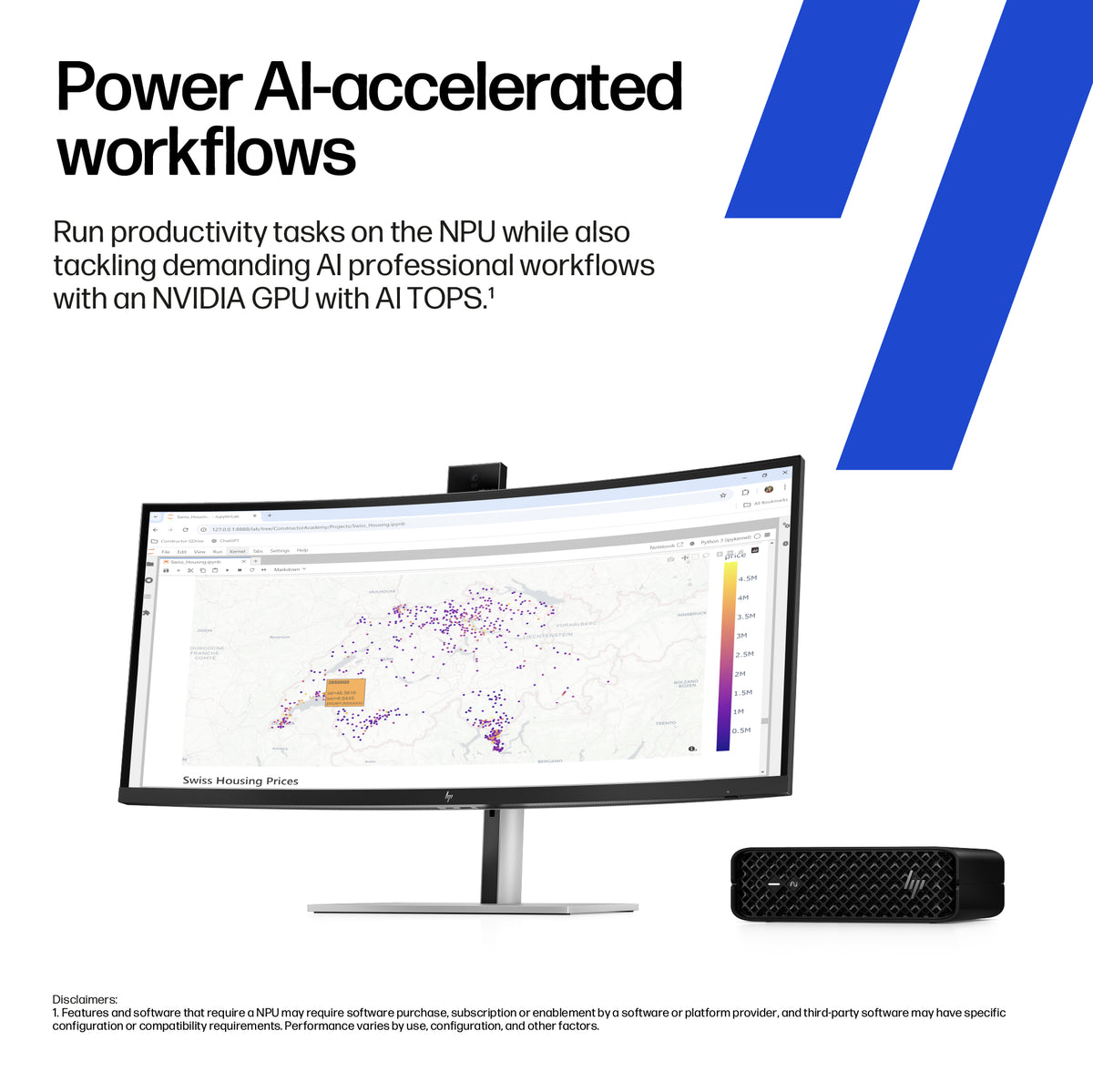 HP Z2 Mini G1i Wolf Pro Security Edition Intel Core Ultra 7 265K 32 GB DDR5-SDRAM 1 TB SSD NVIDIA RTX A1000 Windows 11 Pro Mini PC Workstation AI Workstation, AI PC Black