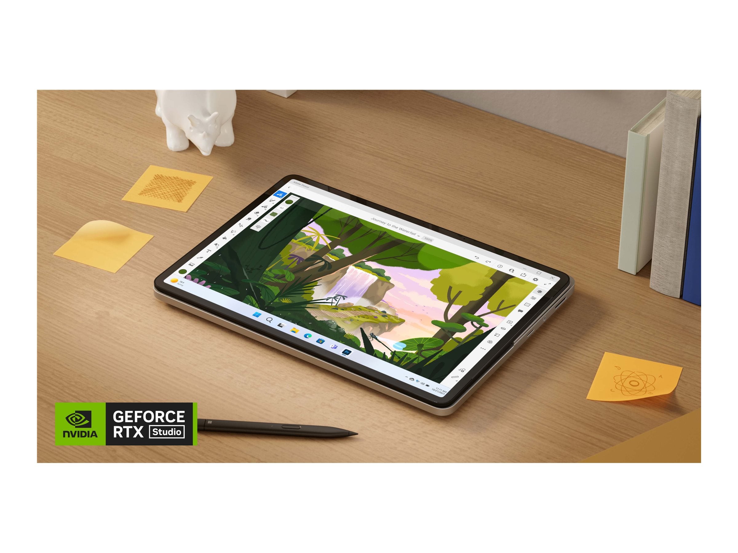 Microsoft Surface Laptop Studio 2 2024 Convertible 2-in-1 Notebook, 14.4" PixelSense 120Hz Touch, Intel Core i7, RTX 4050 6GB, 32GB RAM, 1TB SSD, Windows 11, Platinum - Z1J-00001 (1 Year Warranty)