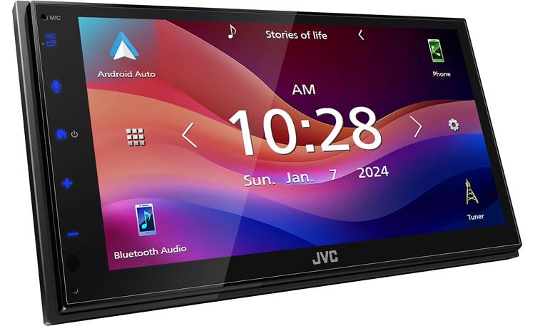 JVC KW-M590BT 6.8" Double DIN Touchscreen Digital Multimedia Receiver w/ Bluetooth, Apple CarPlay & Android Auto (No CD/DVD)