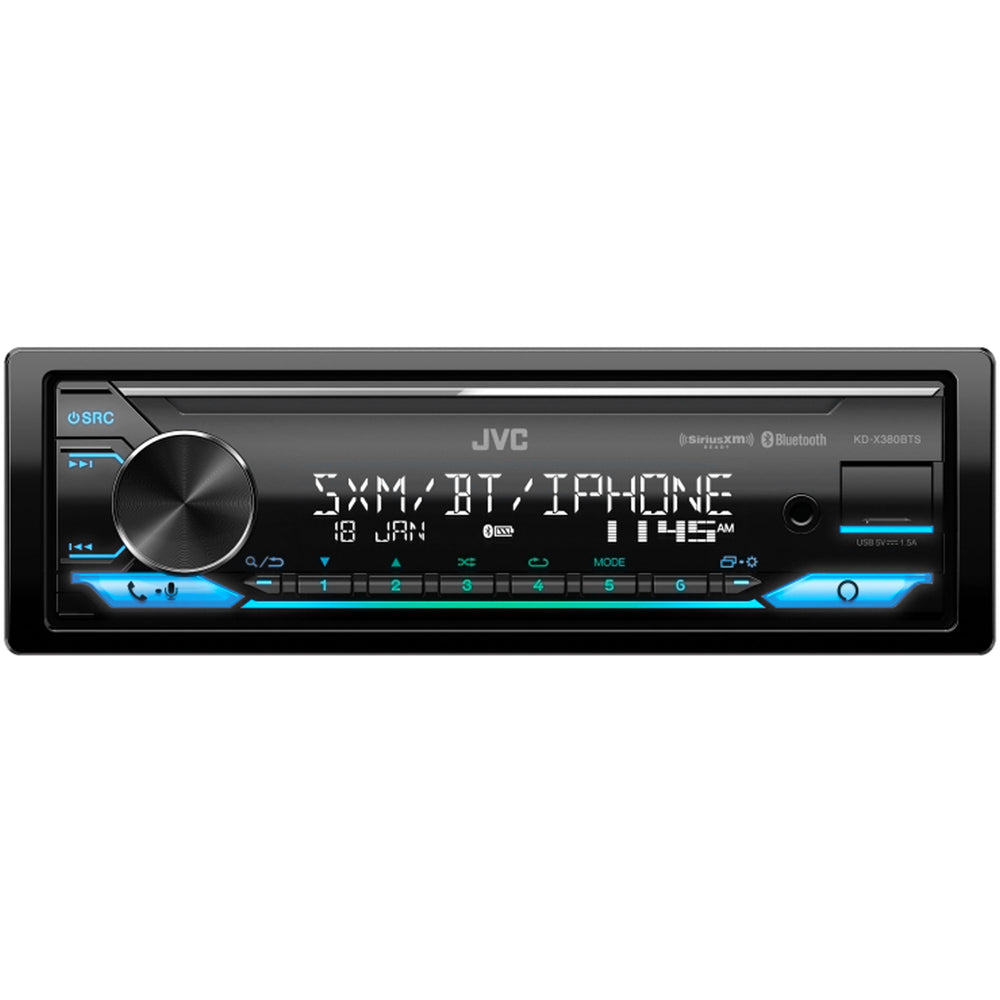 JVC KD-X380BTS Single-Din Digital Multimedia Receiver (No CD)