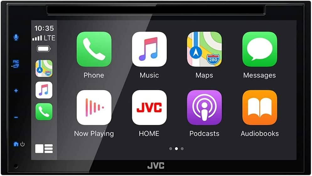 JVC KW-V660BT 6.8" Double-DIN CD/DVD Multimedia Receiver with Bluetooth, Apple Carplay/Android Auto (Sirius XM Ready)