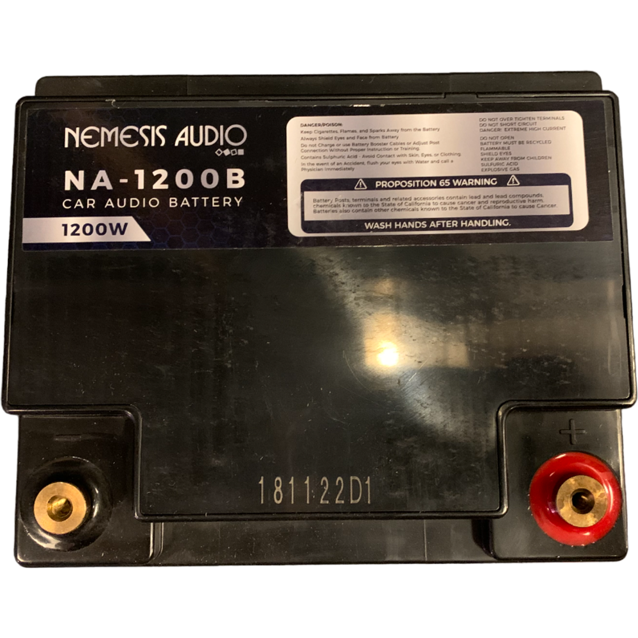 Nemesis Audio NA-1200B 40AH 1200W AGM Power Cell 12V Battery