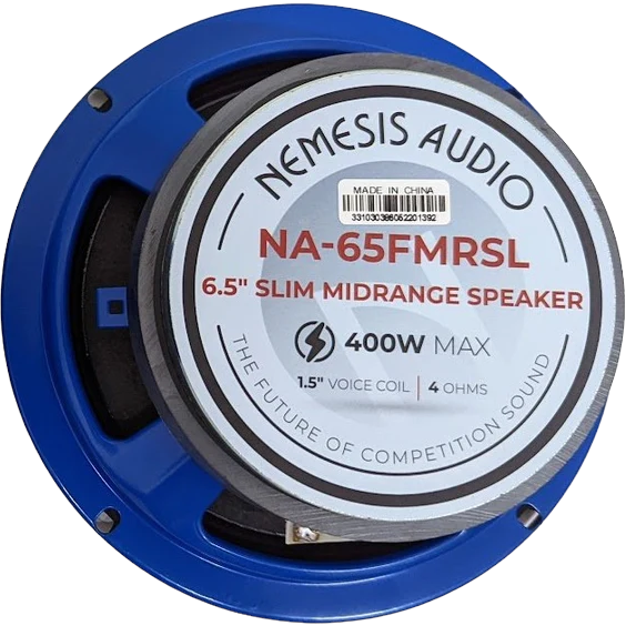 Nemesis Audio NA-65FMRSL 6.5" 200W Shallow Midrange Speaker 4-Ohm (Single)