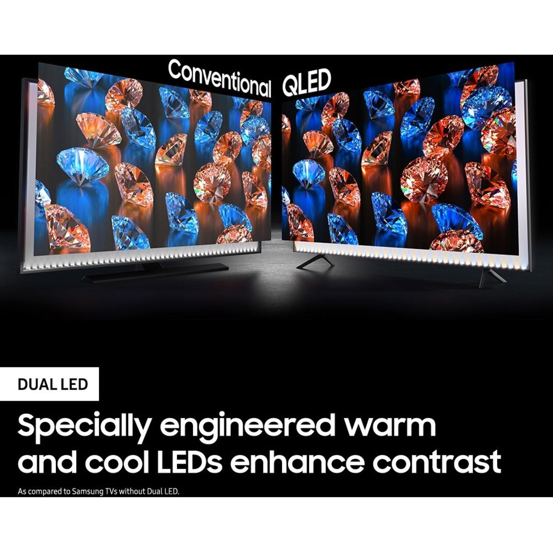 Samsung QN50Q60TAFXZA 50" Class Q60T QLED 4K UHD HDR Smart TV (2020), 2160p 120Hz 4K Edge Lit, 3 HDMI ports