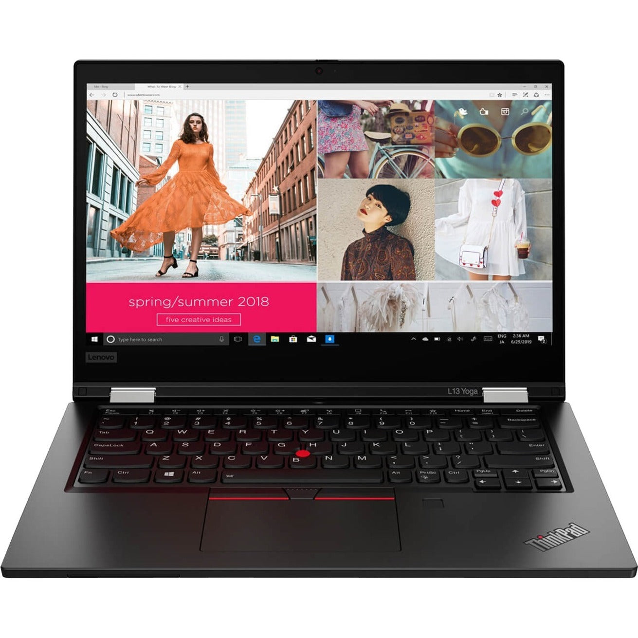 Lenovo 20VK0019US ThinkPad L13 Yoga Gen 2 13.3" Touchscreen Convertible 2 in 1 Notebook, Intel Core i7, 16GB RAM, 512GB SSD, Windows 10 Pro