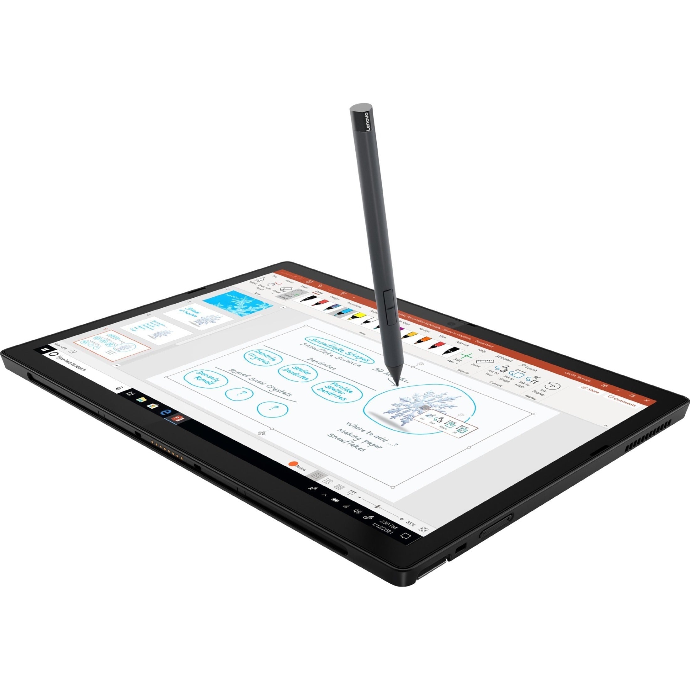 Lenovo 20UW000RUS ThinkPad X12 Detachable Gen 1 2 in 1 Notebook, Core i7, 16GB RAM, 512GB SSD, Windows 10 Pro