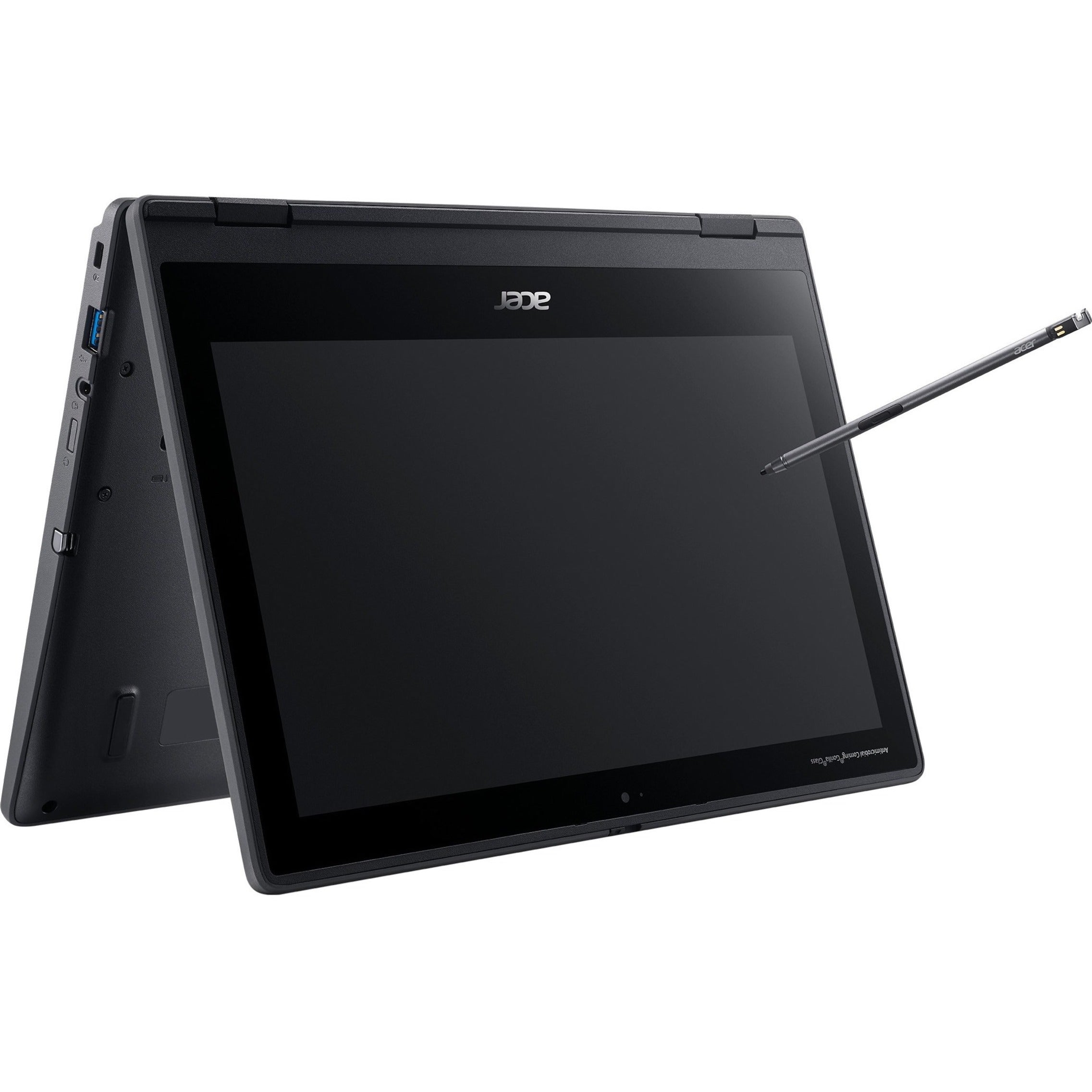 Acer NX.VNEAA.002 TravelMate Spin B3 TMB311R-31-C8GZ 2 in 1 Notebook, Windows 10 Pro, 11.6" HD Touchscreen, Intel Celeron N4020, 4GB RAM, 64GB Flash Memory