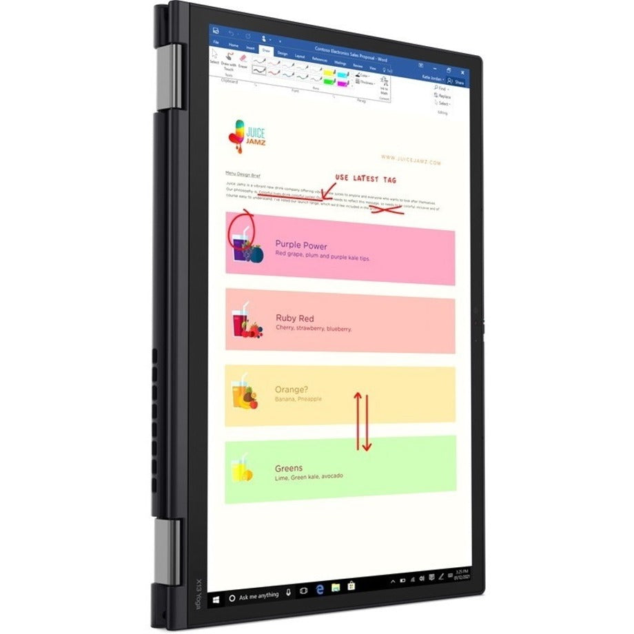 Lenovo 20W80035US ThinkPad X13 Yoga Gen 2 13.3" 2-in-1 Notebook, Intel Core i7, 16GB RAM, 512GB SSD, Windows 10 Pro