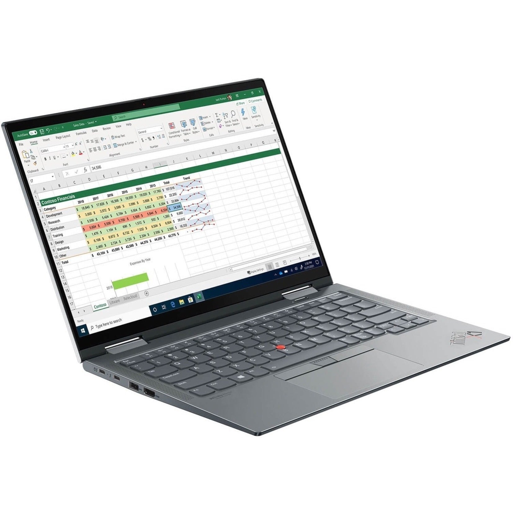 Lenovo 20XY007PUS ThinkPad X1 Yoga Gen 6 14" 2-in-1 Notebook, Intel Core i7, 32GB RAM, 512GB SSD, Windows 10 Pro