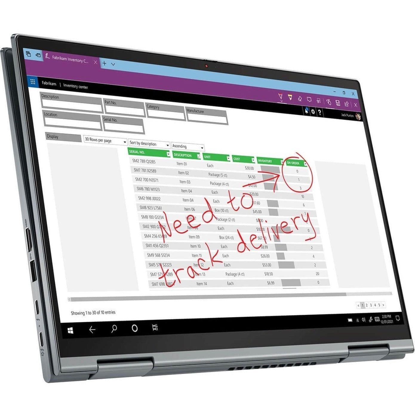 Lenovo 20XY007PUS ThinkPad X1 Yoga Gen 6 14" 2-in-1 Notebook, Intel Core i7, 32GB RAM, 512GB SSD, Windows 10 Pro