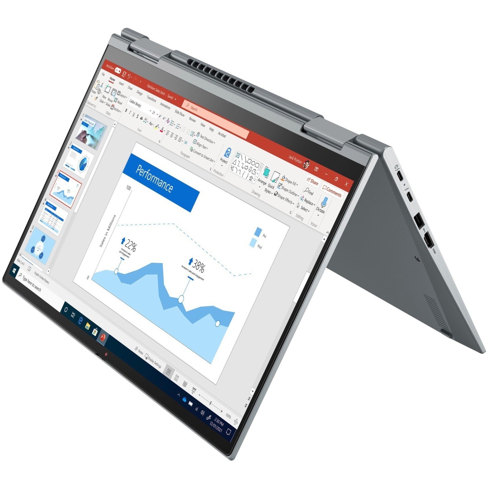Lenovo 20XY007PUS ThinkPad X1 Yoga Gen 6 14" 2-in-1 Notebook, Intel Core i7, 32GB RAM, 512GB SSD, Windows 10 Pro