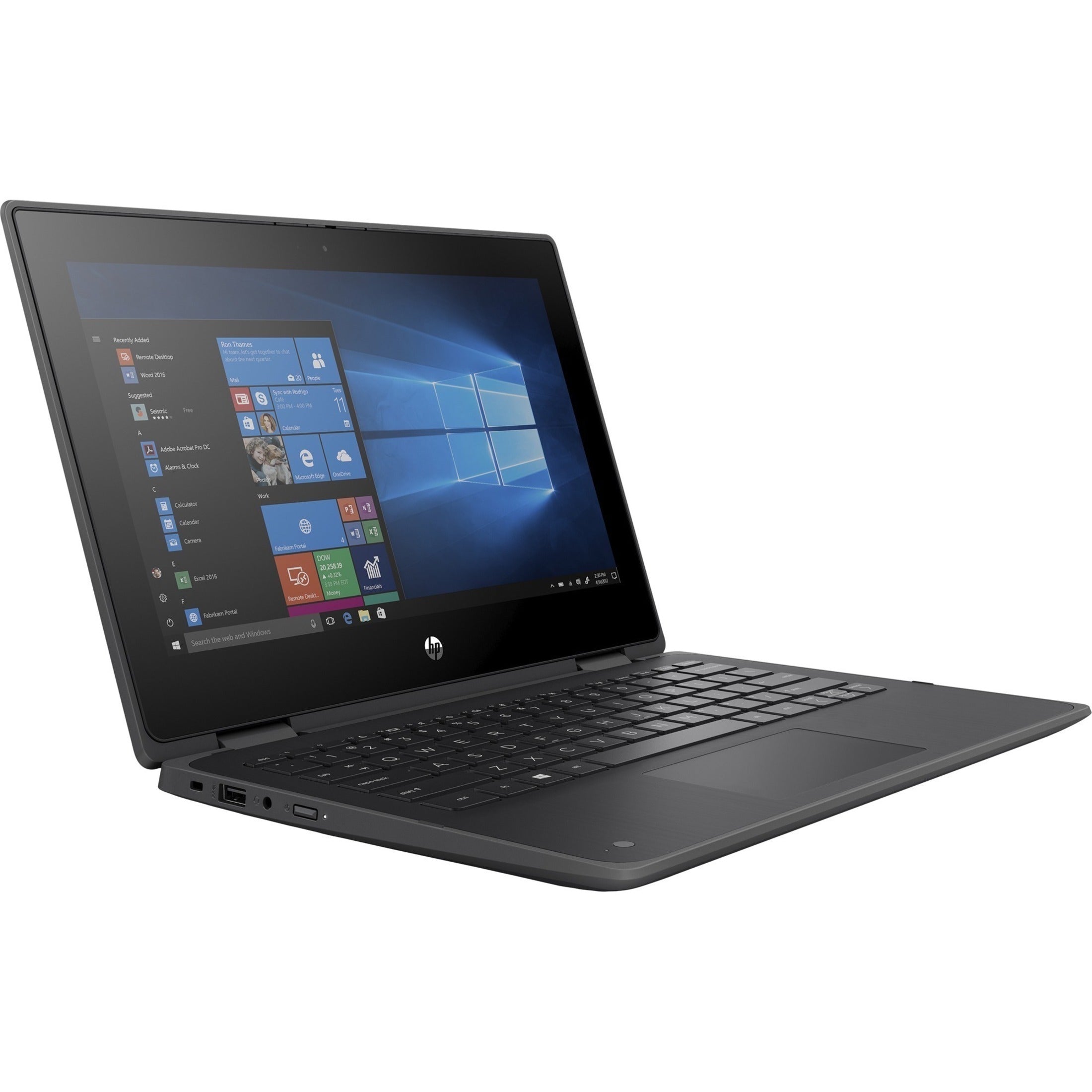 HP ProBook x360 11 G5 EE 11.6" Touchscreen Rugged Convertible 2 in 1 Notebook, Intel Pentium Silver N5030, 8GB RAM, 128GB SSD, Chalkboard Gray