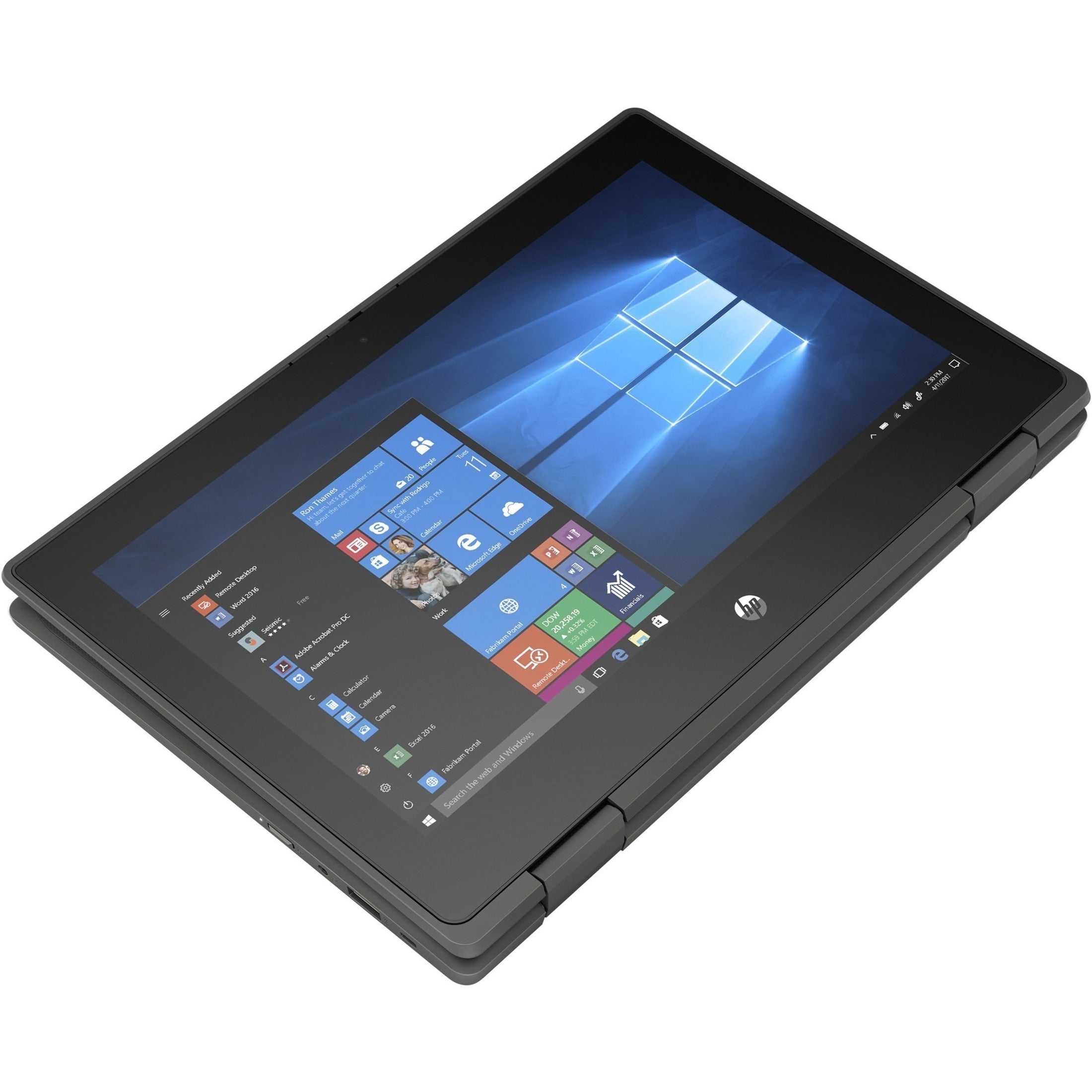 HP ProBook x360 11 G5 EE 11.6" Touchscreen Rugged Convertible 2 in 1 Notebook, Intel Pentium Silver N5030, 8GB RAM, 128GB SSD, Chalkboard Gray