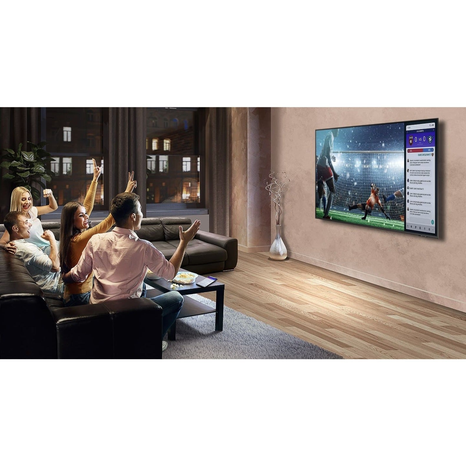 Samsung HG43Q60AANFXZA HG43Q60AANF Smart LED-LCD TV, 43-inch 4K UHDTV, Quantum Processor 4K Lite, Surround Sound, Dolby Digital Plus [Discontinued]