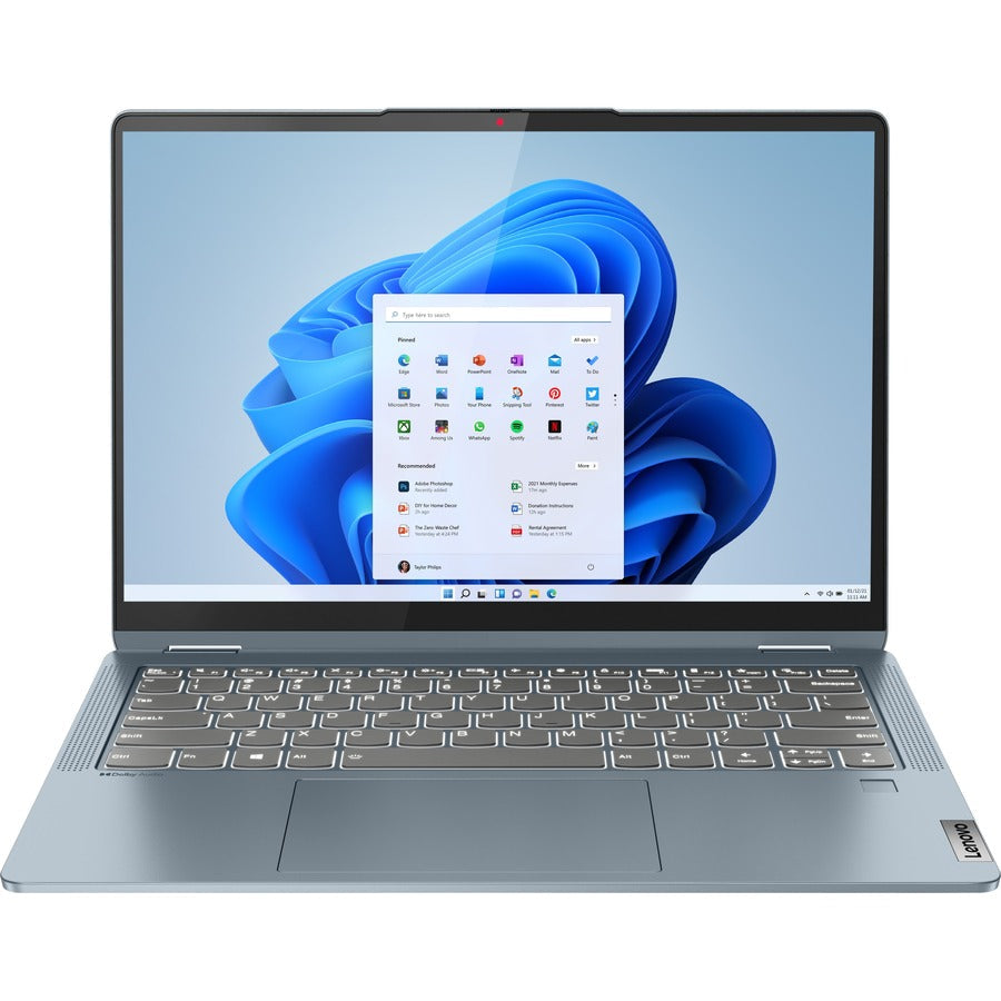 Lenovo 2024 IdeaPad Flex 5 14ALC7 Convertible 2-in-1 Notebook, 14" WUXGA IPS Touch, AMD Ryzen 5 5500U, 8GB LPDDR4X, 256GB NVMe SSD, Windows 11, Stone Blue - 82R9000RUS (1 Year Warranty)
