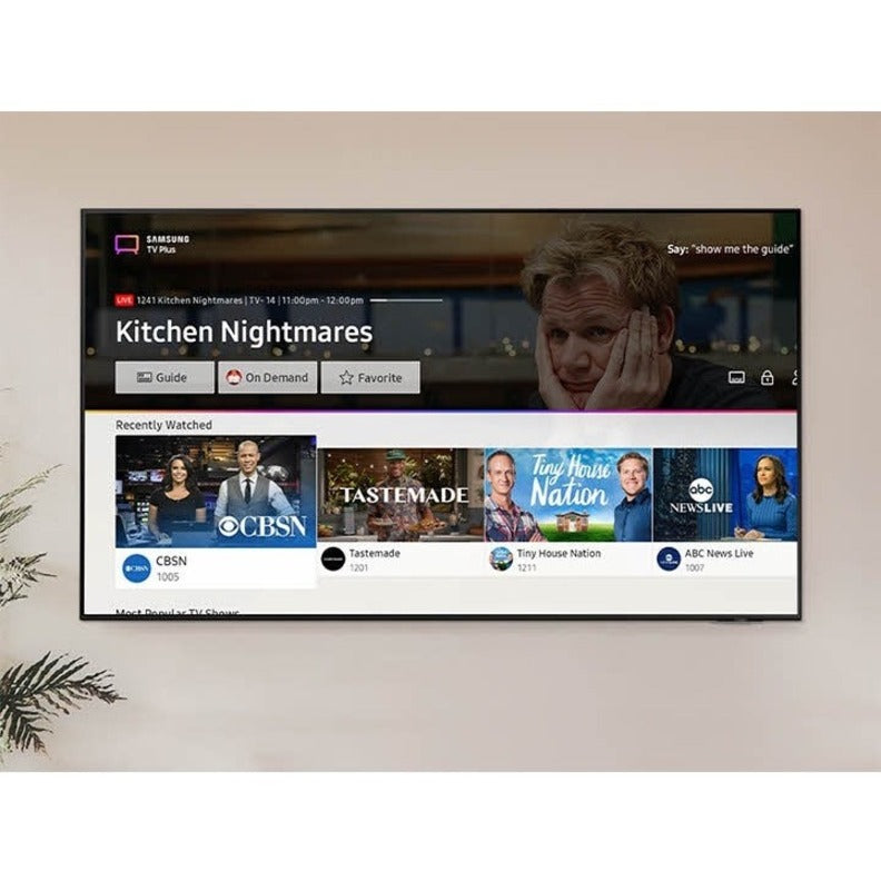 Samsung HBU8000 75" Crystal UHD 4K Smart Hotel TV, Dynamic Crystal Color, HDR10+, Dolby MS12, 20W RMS, Object Tracking Sound, Smart Hub, PQI 2200Hz, Black - HG75BU800NFXZA (1 Year Warranty)