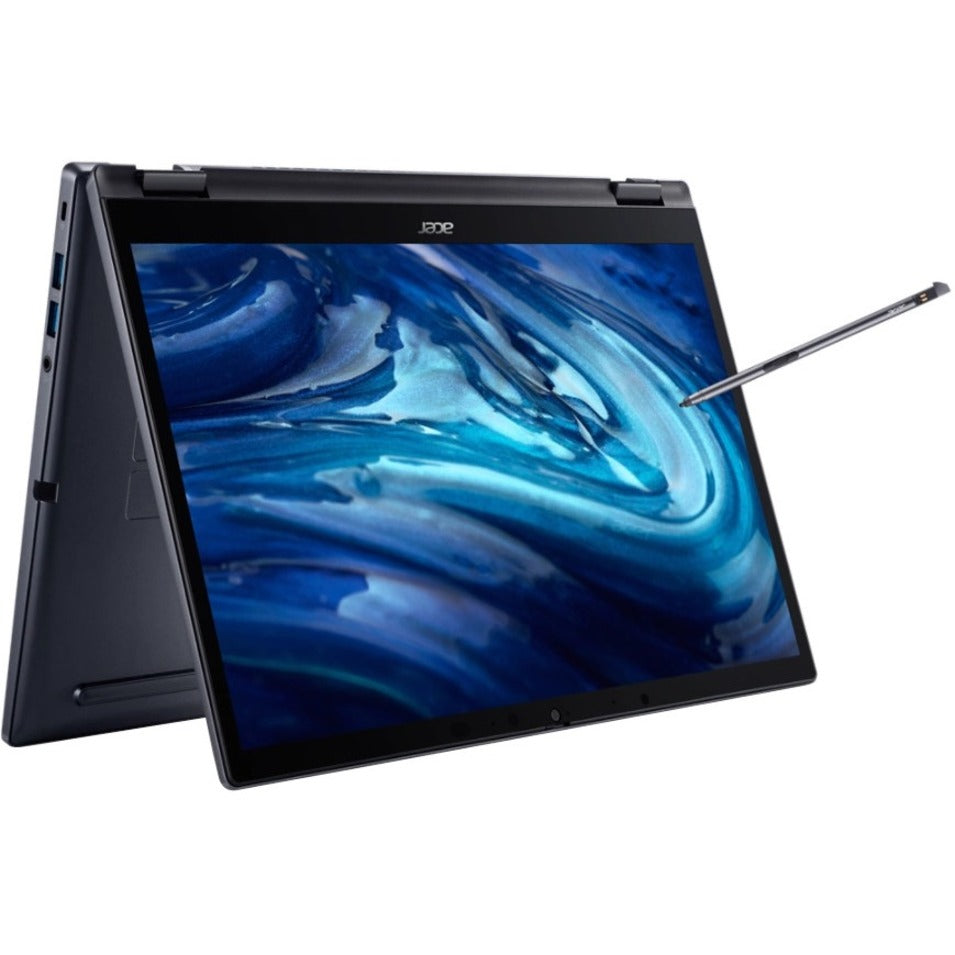 Acer TravelMate Spin P4 Convertible 2-in-1 Notebook, Ryzen 7 PRO, 14" WUXGA Touchscreen, 16GB DDR5, 512GB SSD, Windows 11 Pro, Fingerprint Reader - NX.VUTAA.001 (1 Year Warranty)