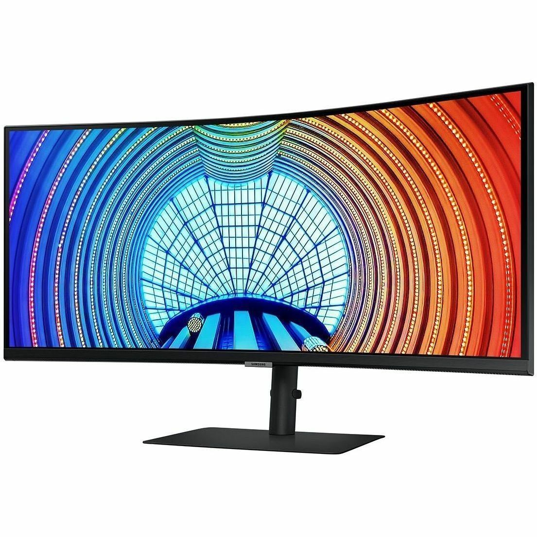 Samsung ViewFinity S34A654UBN 34-inch Curved WQHD LCD Monitor, 3440x1440, 1000R Curvature, 100Hz, HDR10, USB-C 90W, FreeSync, HDMI/DP, Built-in USB Hub, Black (3 Year Warranty)