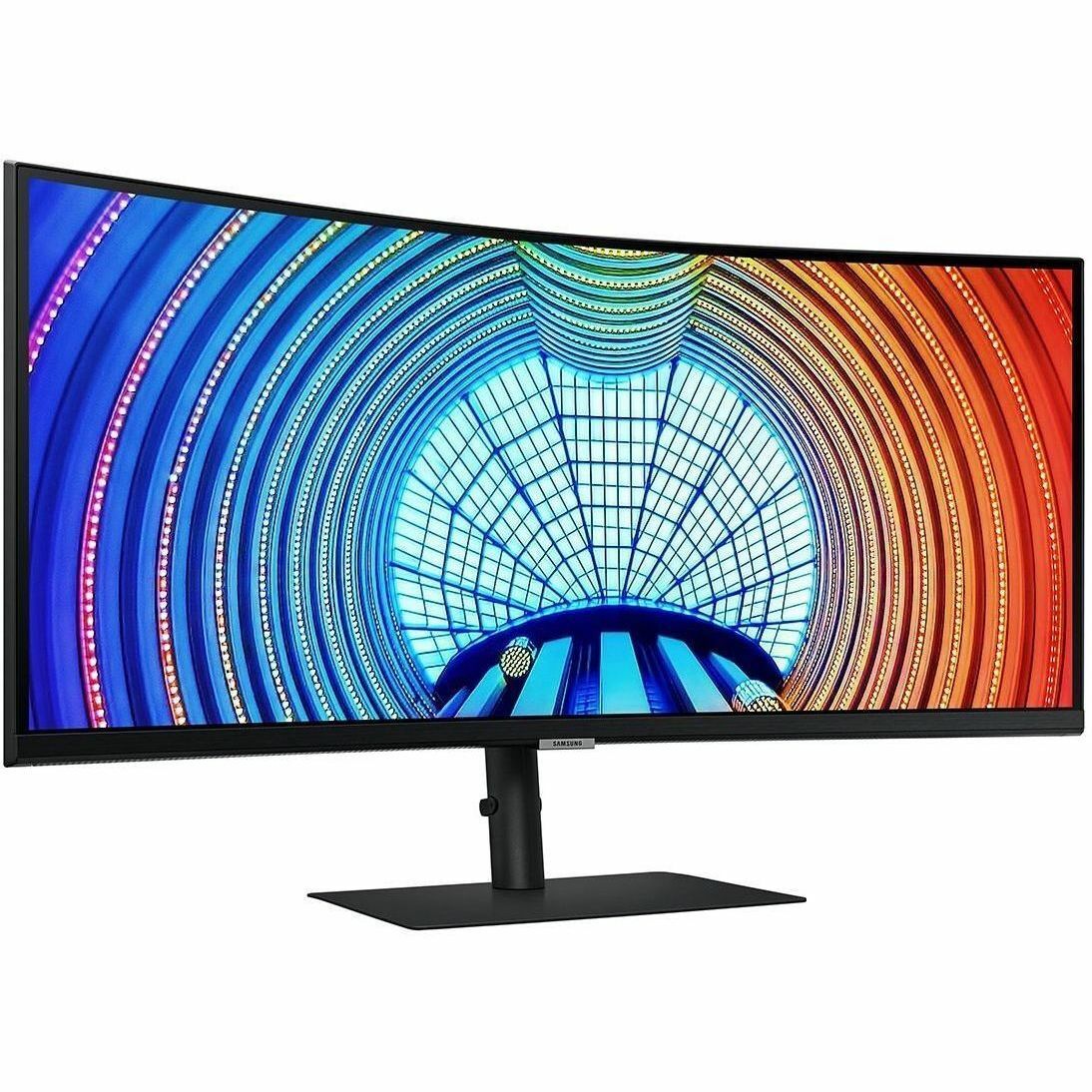 Samsung ViewFinity S34A654UBN 34-inch Curved WQHD LCD Monitor, 3440x1440, 1000R Curvature, 100Hz, HDR10, USB-C 90W, FreeSync, HDMI/DP, Built-in USB Hub, Black (3 Year Warranty)