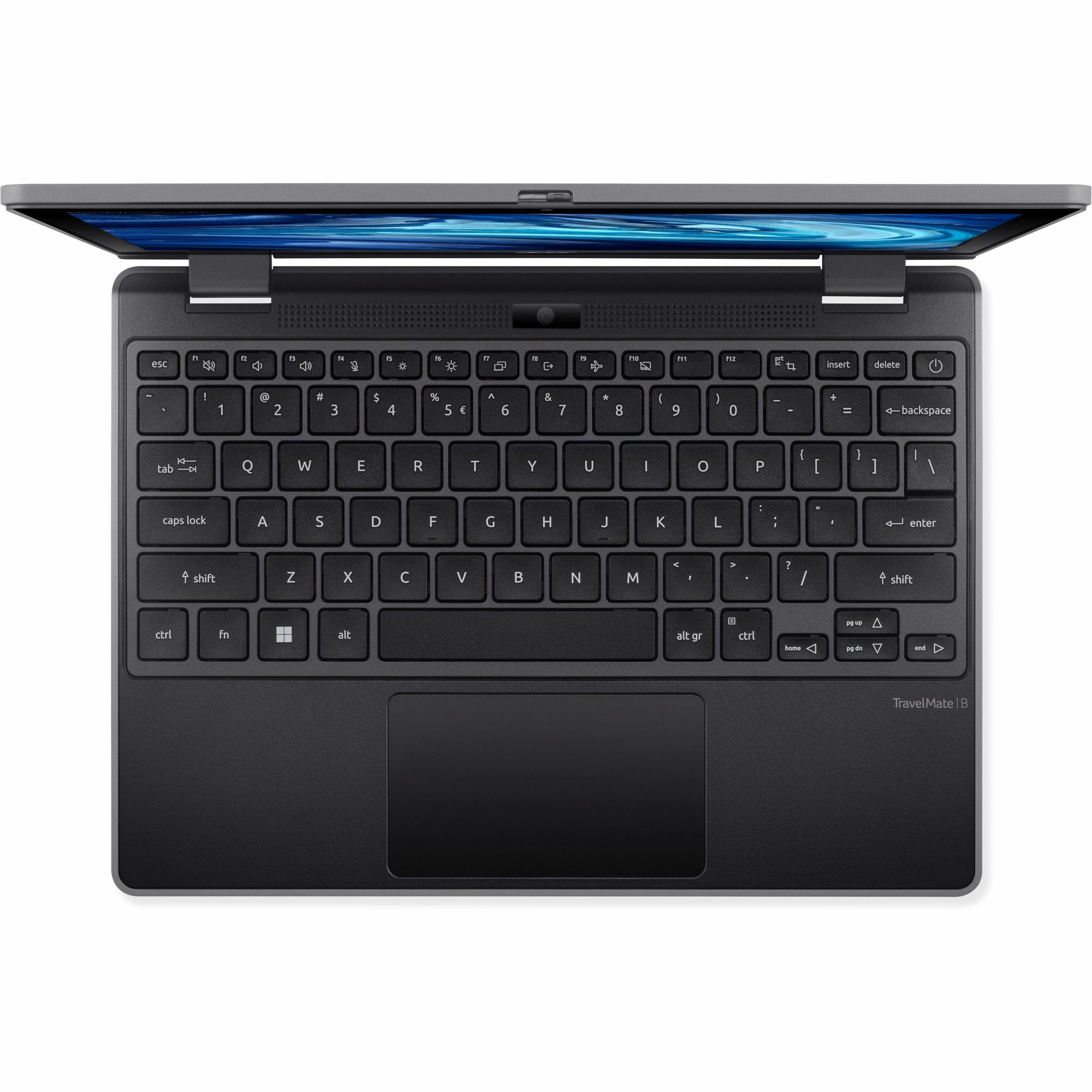 Acer TravelMate Spin B3 Convertible 2-in-1 Notebook, 11.6" WXGA Touchscreen, Intel N100 Quad-Core, 8GB LPDDR5, 128GB eMMC, Windows 11 Pro Education, Stylus, 10Hr Battery - NX.VZ3AA.001 (1 Year Warranty)