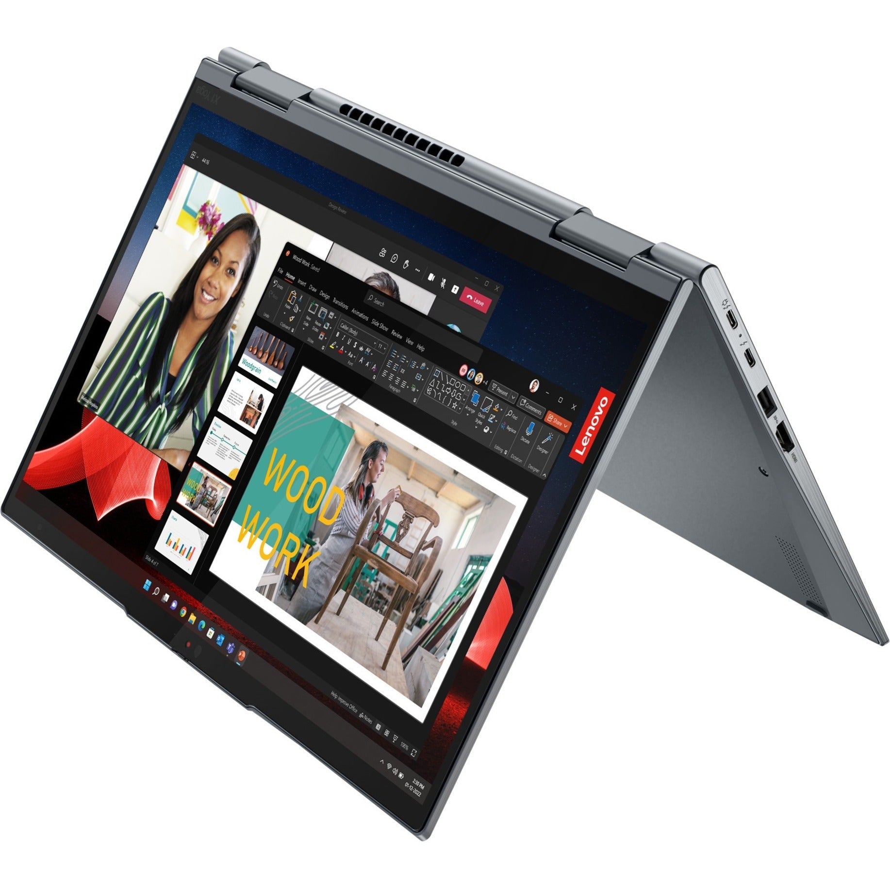 Lenovo 21HQ0007US ThinkPad X1 Yoga Gen 8 14" Touchscreen Convertible 2 in 1 Notebook, Intel Core i7, 16GB RAM, 512GB SSD, Storm Gray [Discontinued]
