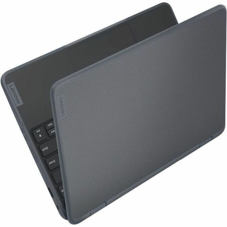 Lenovo 300w Yoga Gen 4 Convertible 2-in-1 Notebook, 11.6" HD IPS Touchscreen, Intel N100 Quad-core, 4GB LPDDR5, 128GB PCIe SSD, Windows 11 Pro, Slate Gray - 82VM000FUS (1 Year Warranty)