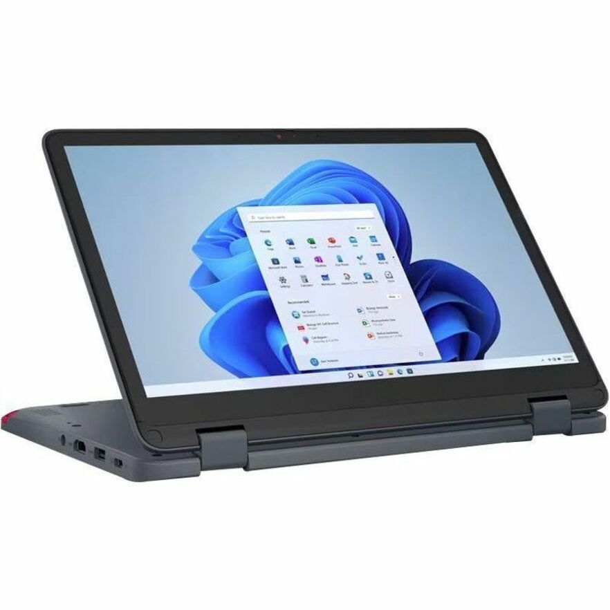 Lenovo 300w Yoga Gen 4 Convertible 2-in-1 Notebook, 11.6" HD IPS Touchscreen, Intel N100 Quad-core, 4GB LPDDR5, 128GB PCIe SSD, Windows 11 Pro, Slate Gray - 82VM000FUS (1 Year Warranty)