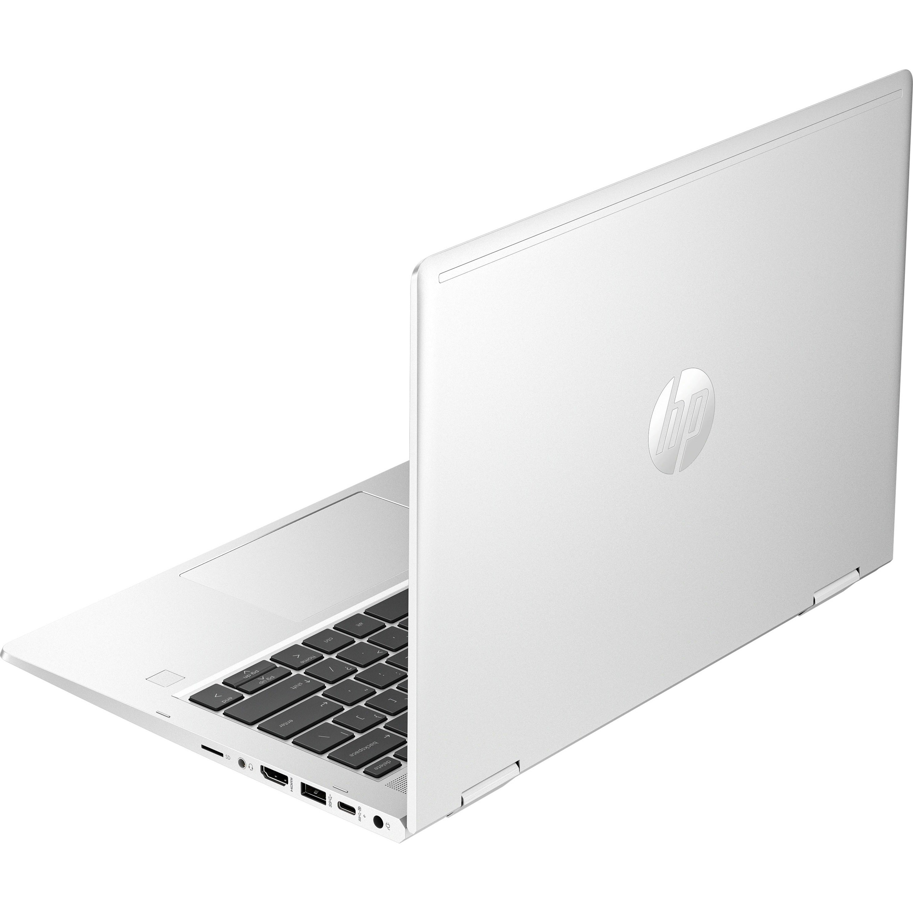 HP Pro x360 435 G10 Convertible 2-in-1 Notebook, 13.3" FHD Touchscreen, AMD Ryzen 3, 8GB RAM, 256GB SSD, Windows 11 Pro, Backlit Keyboard, Fingerprint Reader - Pike Silver (1 Year Warranty)