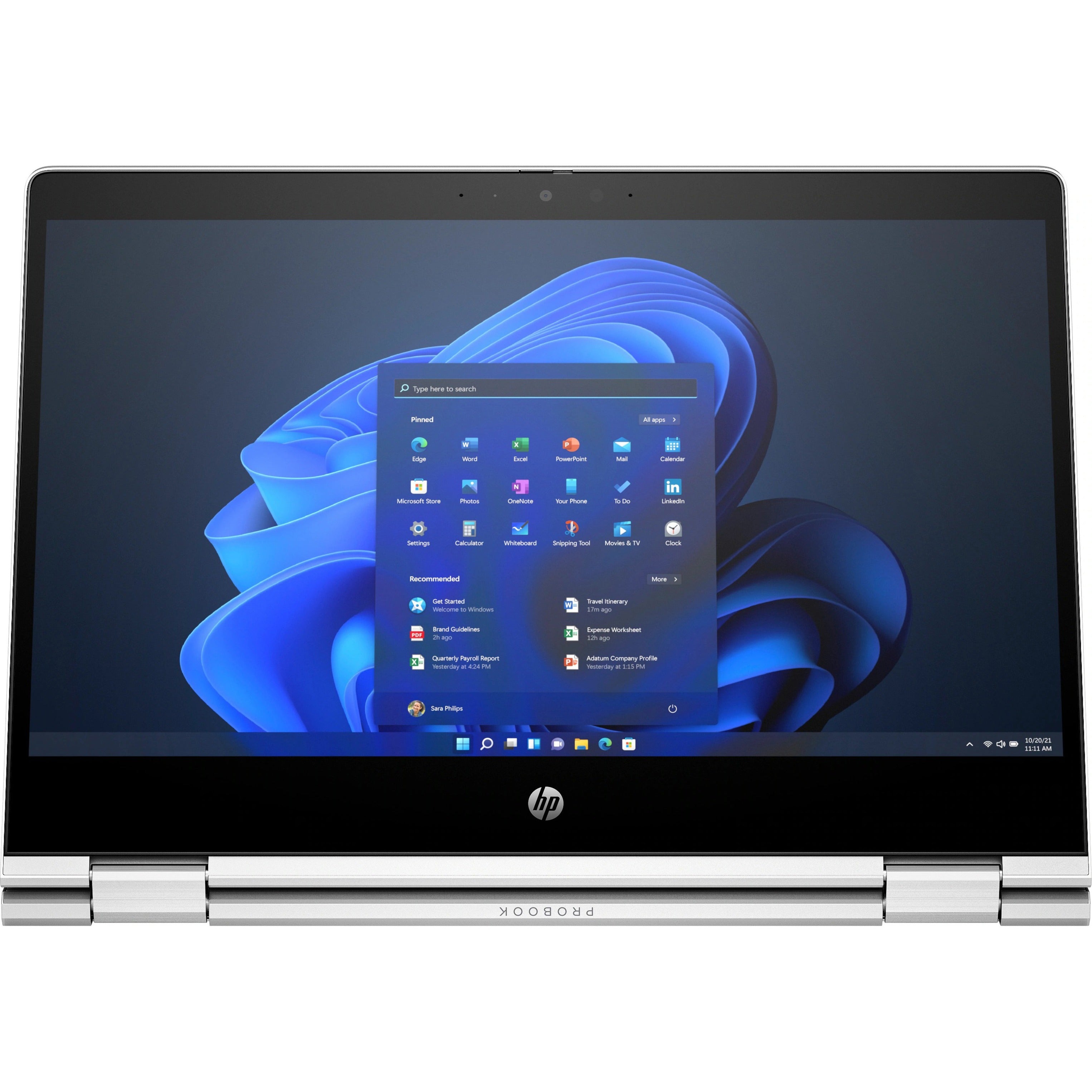 HP Pro x360 435 G10 Convertible 2-in-1 Notebook, 13.3" FHD Touchscreen, AMD Ryzen 3, 8GB RAM, 256GB SSD, Windows 11 Pro, Backlit Keyboard, Fingerprint Reader - Pike Silver (1 Year Warranty)