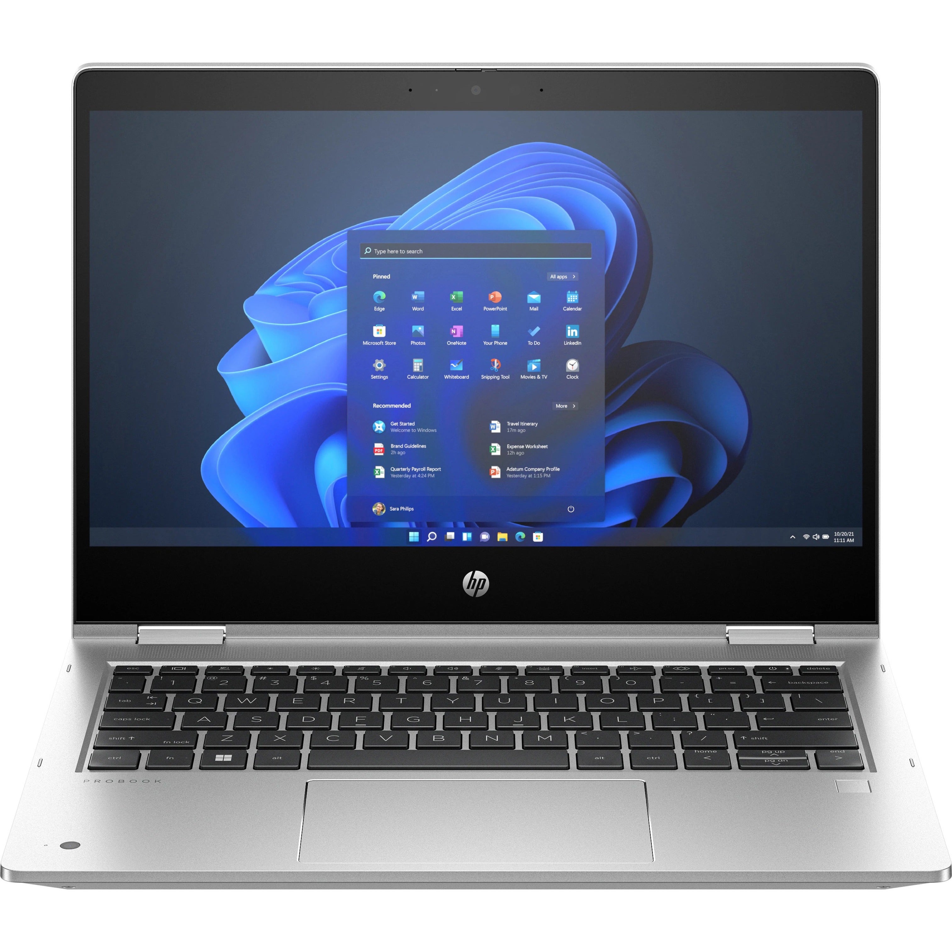 HP 2024 Pro x360 435 G10 Convertible 2-in-1 Notebook, 13.3" FHD Touchscreen, AMD Ryzen 5, 16GB RAM, 256GB SSD, Windows 11 Pro, Pike Silver - 7P3C5UT#ABA (1 Year Warranty)