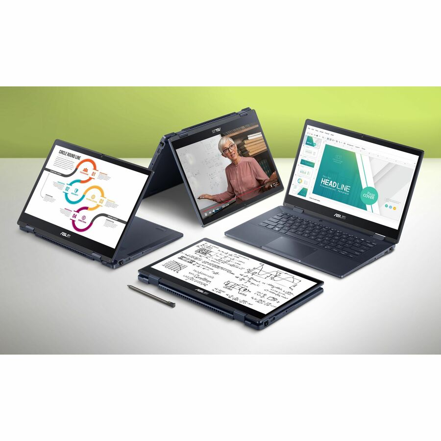 ASUS ExpertBook B3 Flip Convertible 14" FHD Touch Notebook, 12th Gen Core i5, 16GB RAM, 256GB SSD, Windows 11 Pro, Star Black - B3402FBA-XH53T (3 Year Warranty)