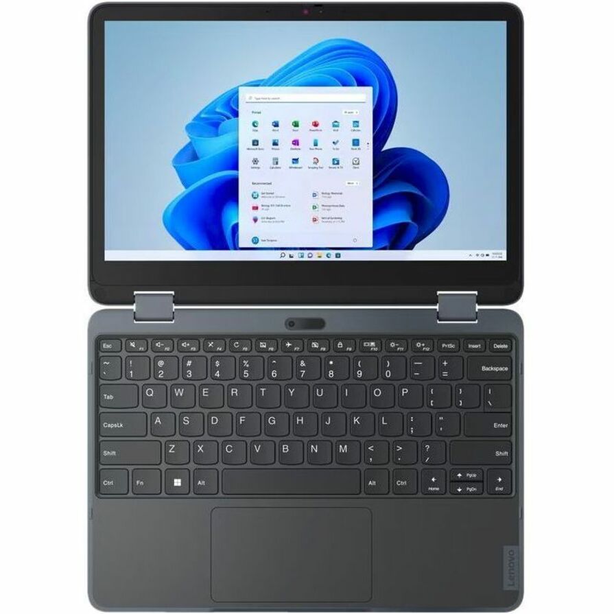 Lenovo 2024 Yoga 500w Gen 4 Convertible 2-in-1 Notebook, 12.2" WUXGA IPS, Intel N200 Quad-Core, 8GB LPDDR5, 128GB SSD, Windows 11 Pro, Slate Gray - 82VQ0007US (1 Year Warranty)