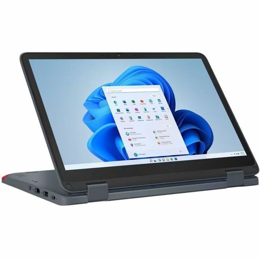Lenovo Yoga 500w Gen 4 2 in 1 Convertible Notebook, Intel N100 Quad-core, 4GB Memory, 128GB SSD, 12.2" WUXGA IPS, Windows 11 Pro, Slate Gray - 82VQ000EUS (1 Year Warranty)