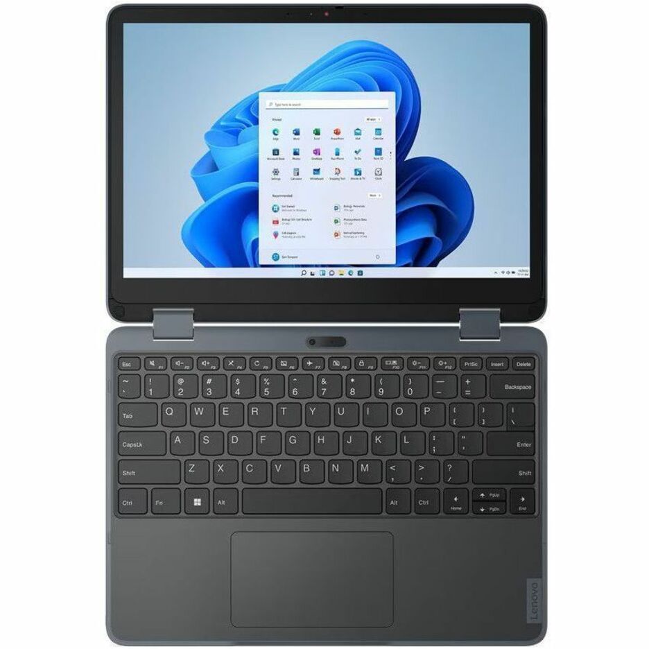 Lenovo Yoga 500w Gen 4 2 in 1 Convertible Notebook, Intel N100 Quad-core, 4GB Memory, 128GB SSD, 12.2" WUXGA IPS, Windows 11 Pro, Slate Gray - 82VQ000EUS (1 Year Warranty)
