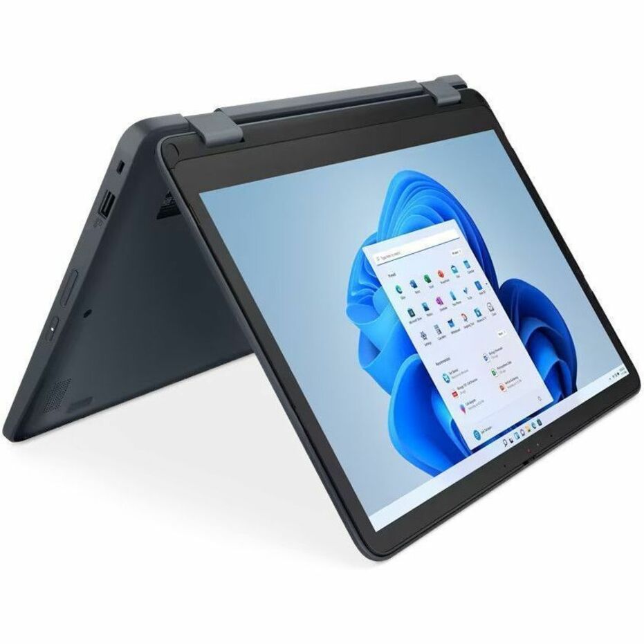 Lenovo Yoga 500w Gen 4 2 in 1 Convertible Notebook, Intel N100 Quad-core, 4GB Memory, 128GB SSD, 12.2" WUXGA IPS, Windows 11 Pro, Slate Gray - 82VQ000EUS (1 Year Warranty)