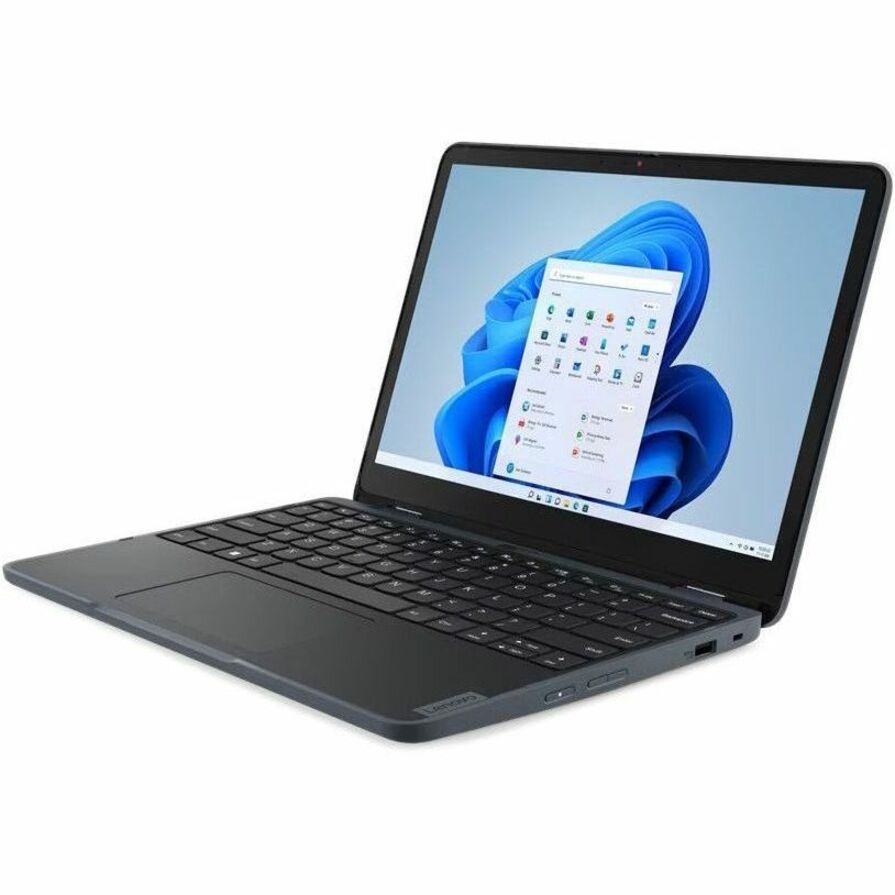 Lenovo Yoga 500w Gen 4 2 in 1 Convertible Notebook, Intel N100 Quad-core, 4GB Memory, 128GB SSD, 12.2" WUXGA IPS, Windows 11 Pro, Slate Gray - 82VQ000EUS (1 Year Warranty)