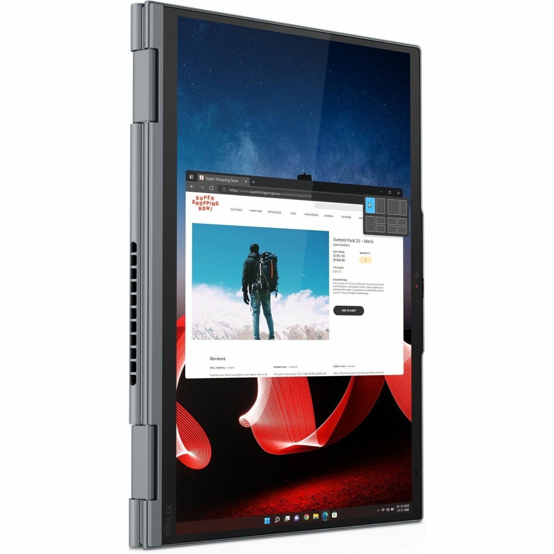 Lenovo ThinkPad X1 Yoga Gen 8 Convertible 2-in-1 Notebook, 14" OLED Touchscreen, 13th Gen Intel Core i7, 16GB LPDDR5, 512GB SSD, Windows 11 Pro, Storm Gray - 21HQ0076US (3 Year Warranty)