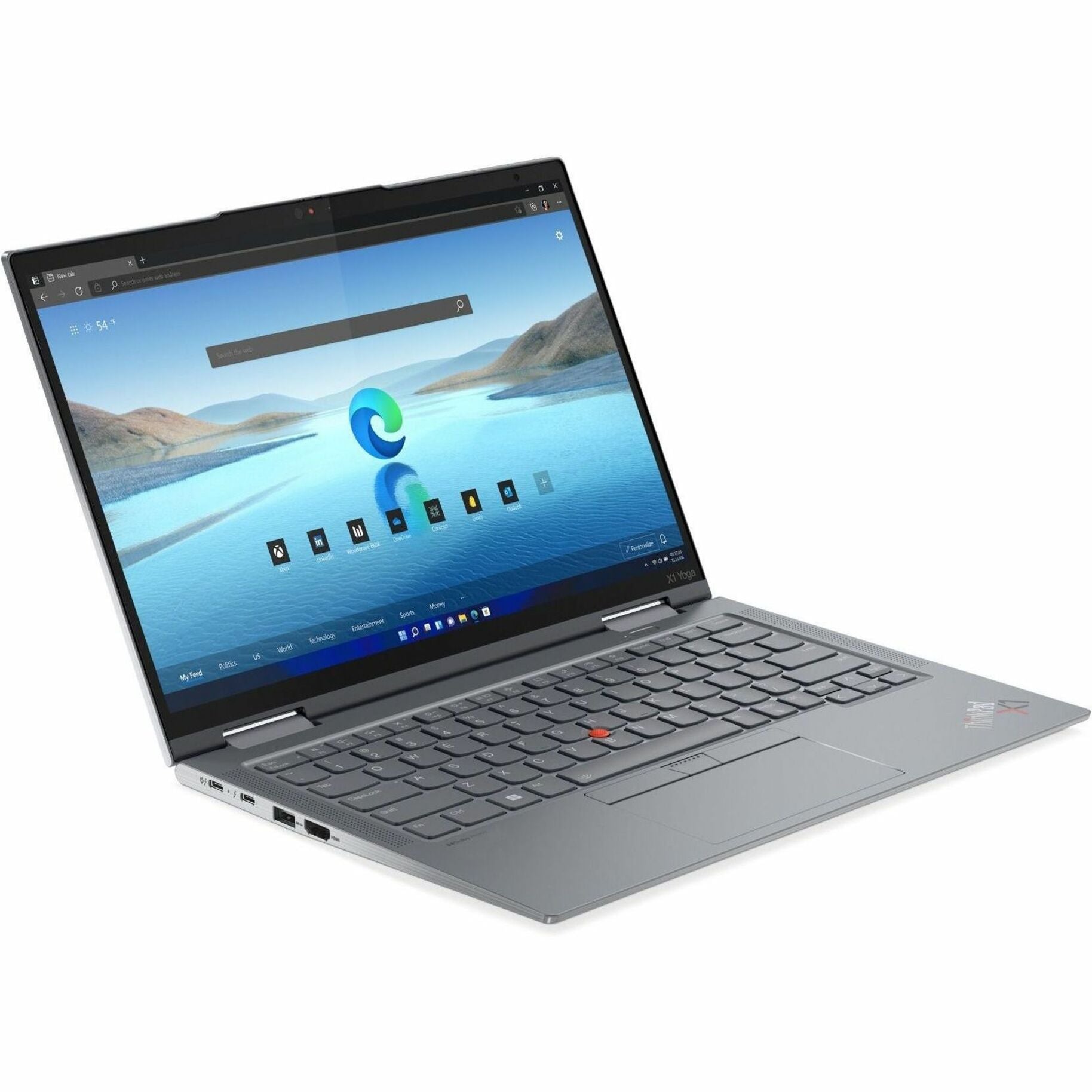 Lenovo ThinkPad X1 Yoga Gen 8 Convertible 2-in-1 Notebook, 14" OLED Touchscreen, 13th Gen Intel Core i7, 16GB LPDDR5, 512GB SSD, Windows 11 Pro, Storm Gray - 21HQ0076US (3 Year Warranty)