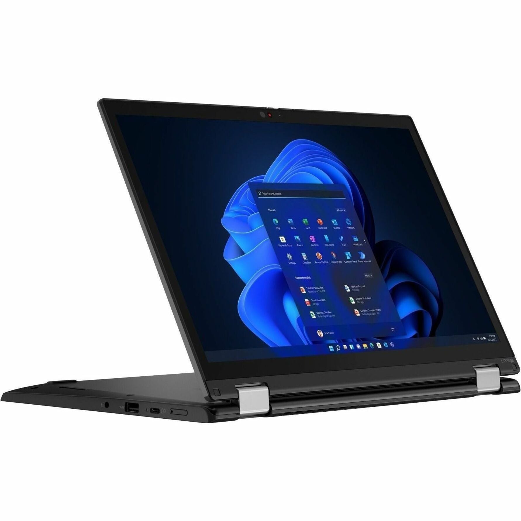 Lenovo ThinkPad L13 Yoga Gen 3 Convertible 2-in-1 Notebook, 13.3" WUXGA IPS Touchscreen, Intel Core i3-1215U, 8GB DDR4, 256GB SSD, Windows 11, Thunder Black - 21B6S32N00 (3 Year Warranty)