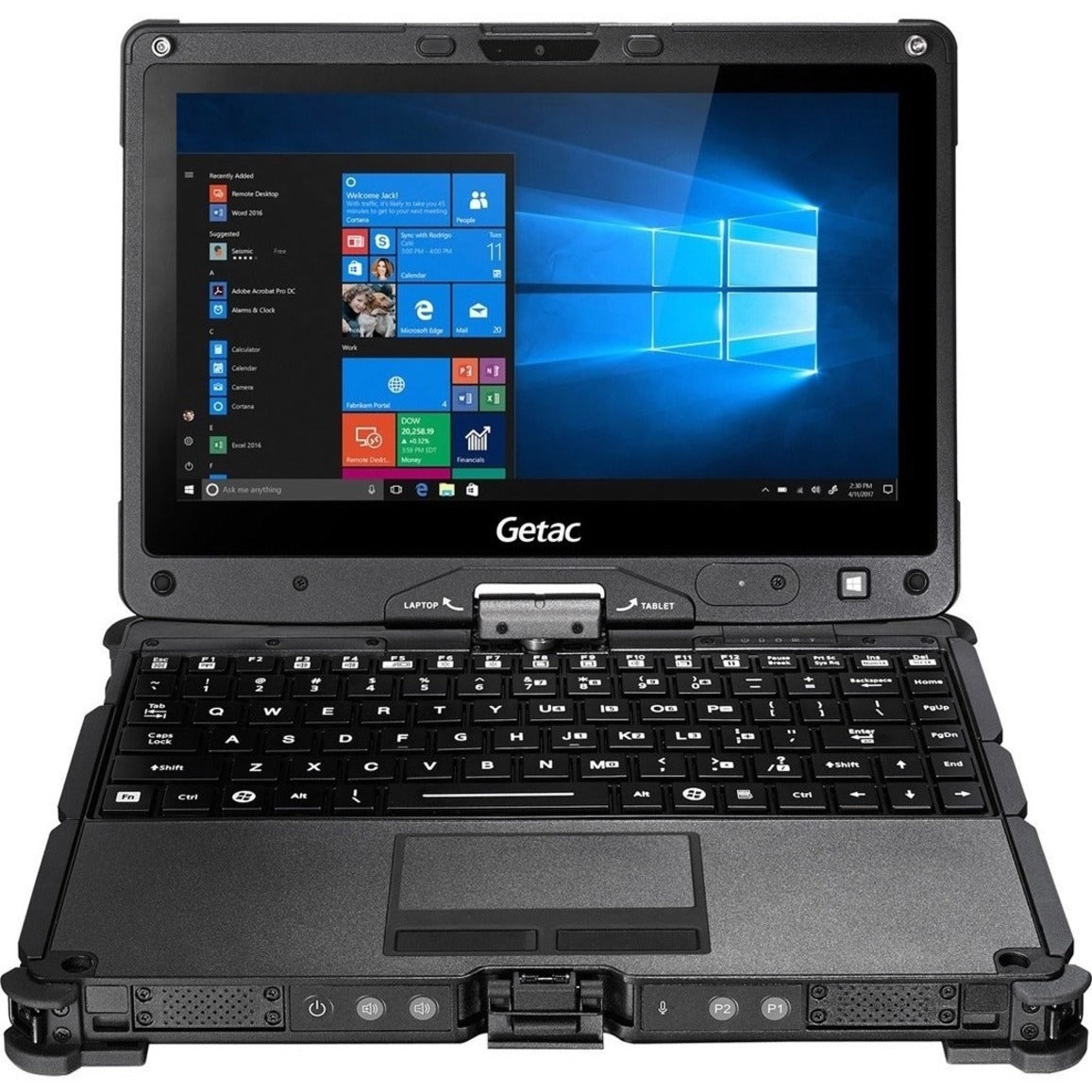 Getac VSCP6PJAB4XA V110 G7 LTE 11.6" Touchscreen Rugged Convertible 2 in 1 Notebook, Full HD, Intel Core i5 12th Gen i5-1235U, 16GB RAM, 256GB SSD