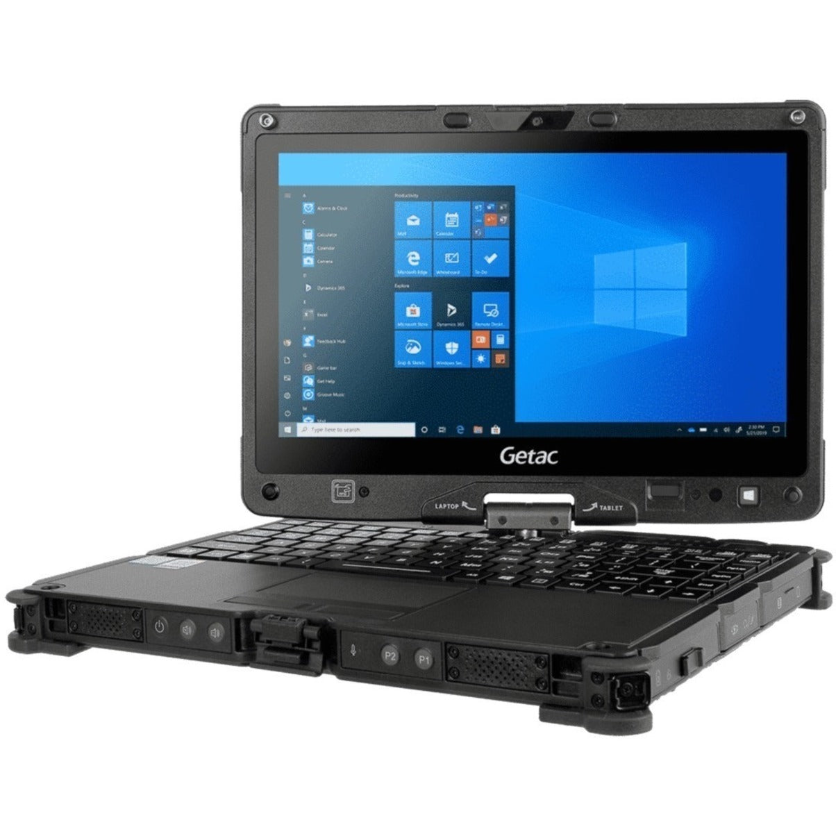 Getac VSCP6PJAB4XA V110 G7 LTE 11.6" Touchscreen Rugged Convertible 2 in 1 Notebook, Full HD, Intel Core i5 12th Gen i5-1235U, 16GB RAM, 256GB SSD