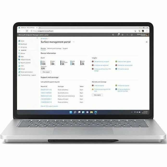 Microsoft Surface Laptop Studio 2 2024 Convertible 2-in-1 Notebook, 14.4" PixelSense 120Hz Touch, Intel Core i7, RTX 4050 6GB, 32GB RAM, 1TB SSD, Windows 11, Platinum - Z1J-00001 (1 Year Warranty)